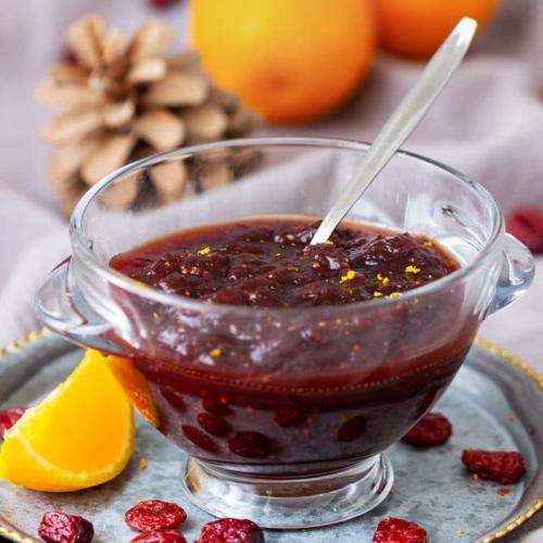 Instant Pot Cranberry Sauce with Dried Cranberries