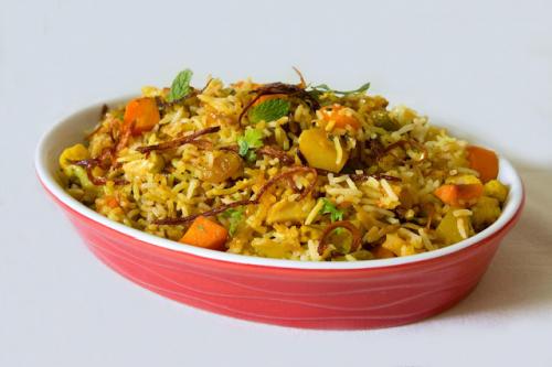 Hyderabadi Vegetable Dum Biriyani