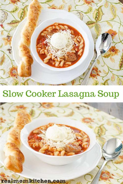 Slow Cooker Lasagna Soup 