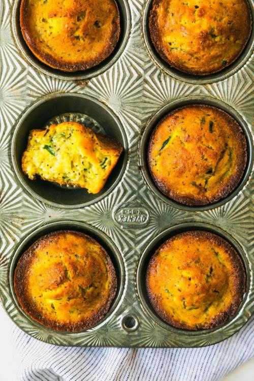 Lemon-Poppy Seed Olive Oil Muffins with Zucchini