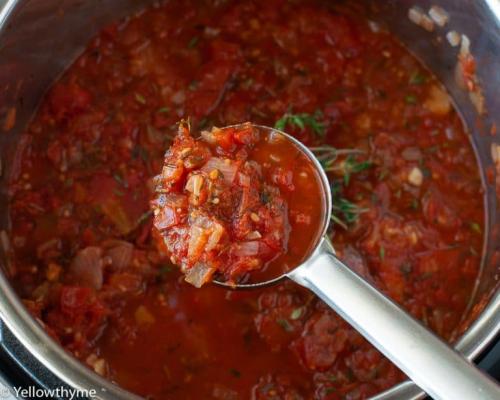 Marinara Sauce with Fresh Tomatoes | Instant Pot &amp; Stove Top Recipe