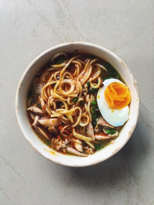 Noodle Bowl with Chicken Broth