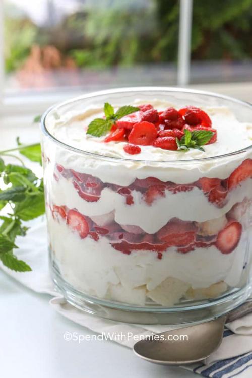 Delicious Strawberry Trifle
