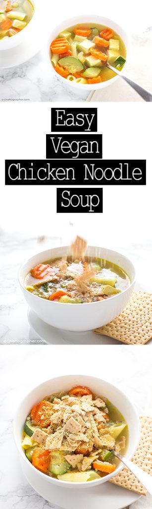 Easy Vegan Chicken Noodle Soup